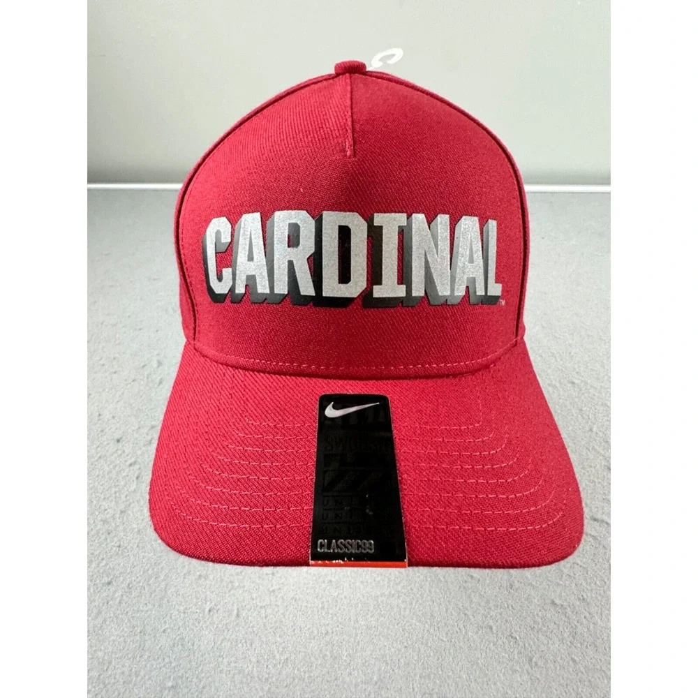 NEW! Nike NCAA Stanford Cardinal Swoosh Flex Fit‎ Red Classic99 Hat
